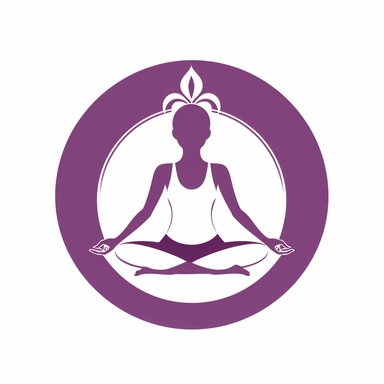 adorable simple yoga logo clipart, white background