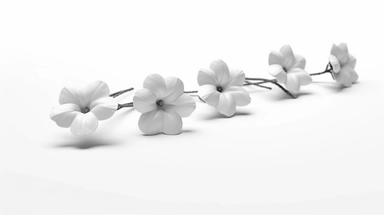 a bunch of small beautiful flowers in line drawing clipart with white background imag, cinematic lighting, photorealistic, elegant, photoshoot, 8K, Unreal Engine, global illumination
