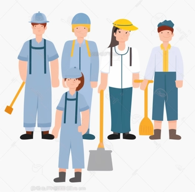 workers cartoon clipart png men and women workers png transparent png, in the style of pastel academia, light indigo and yellow, meticulous line work, opacity and translucency, english school, moche art, ironical
