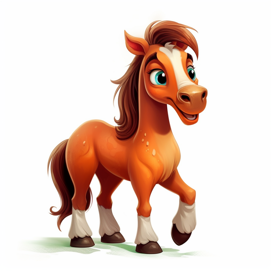 cartoon horse cliparts