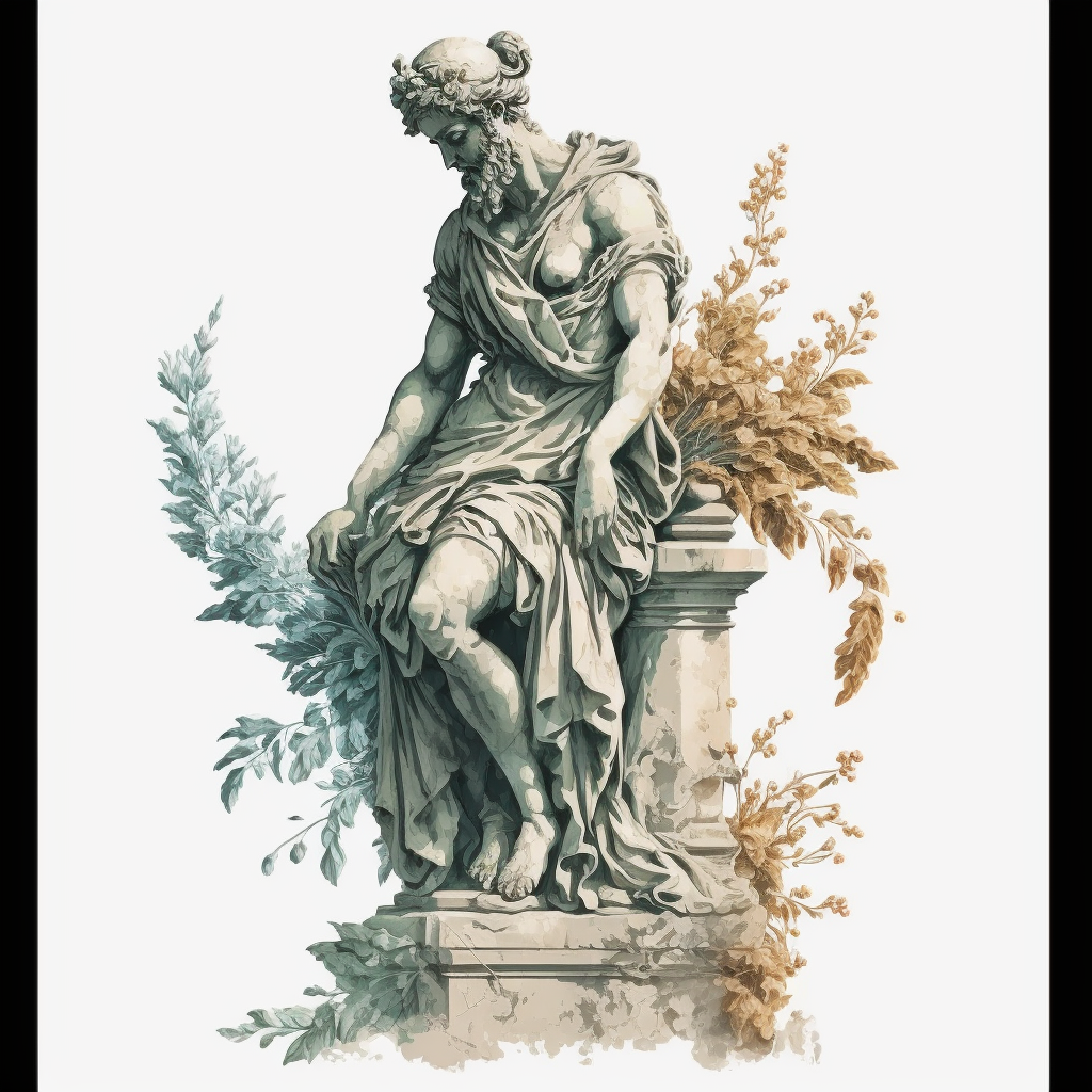 greek statues cliparts