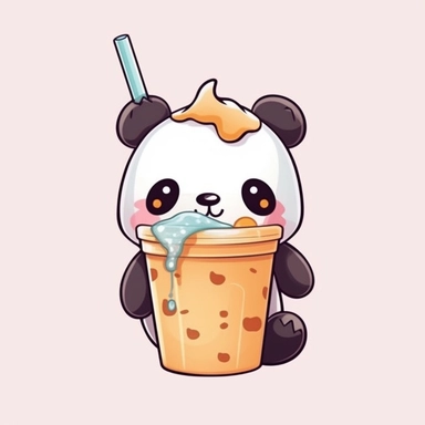 Bubble Tea PNG, Boba Tea, Kawaii Drink, Food Clipart, Kawaii Food Art, Print On Demand, puppy dog cap teddy bear giraffe