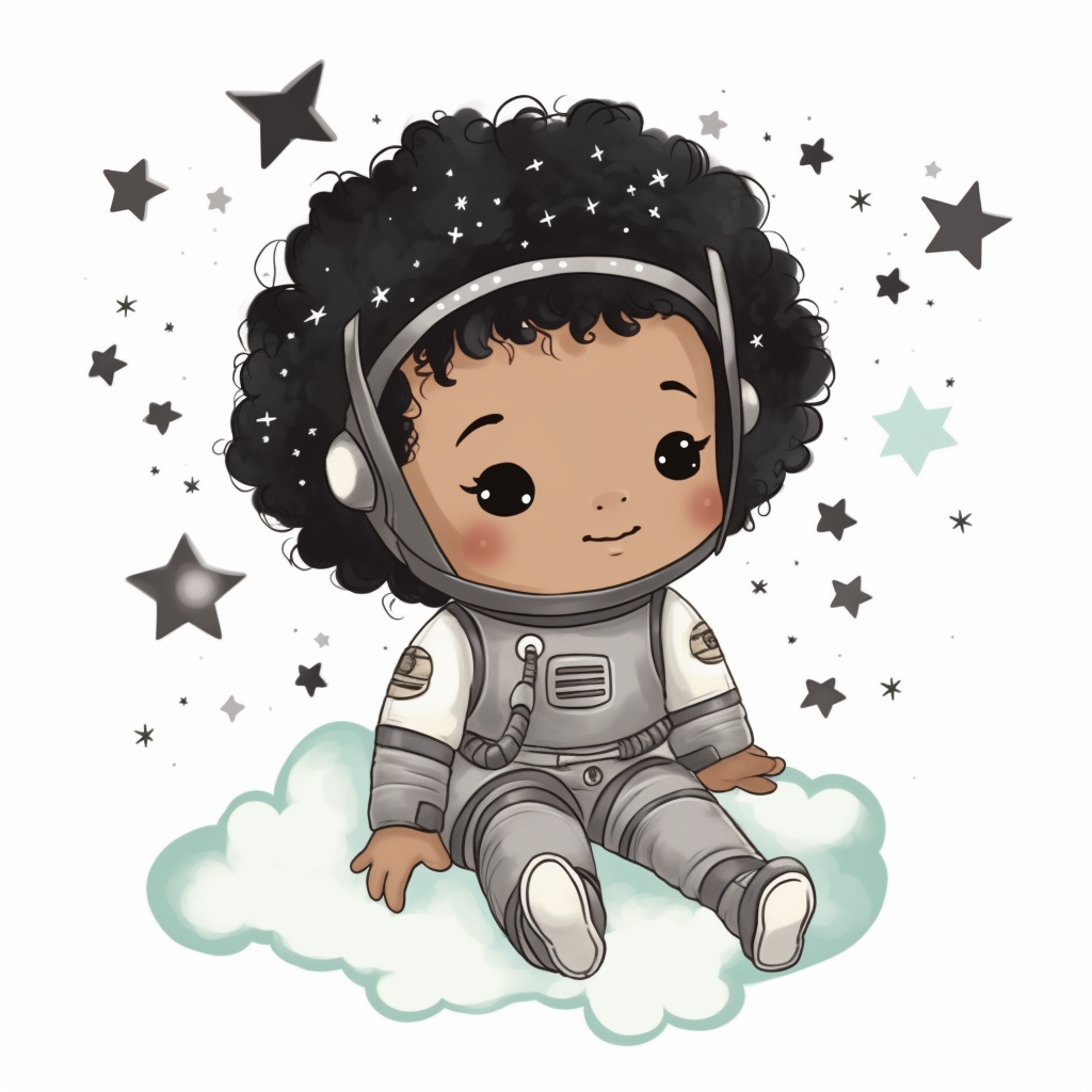 astronaut girl cliparts