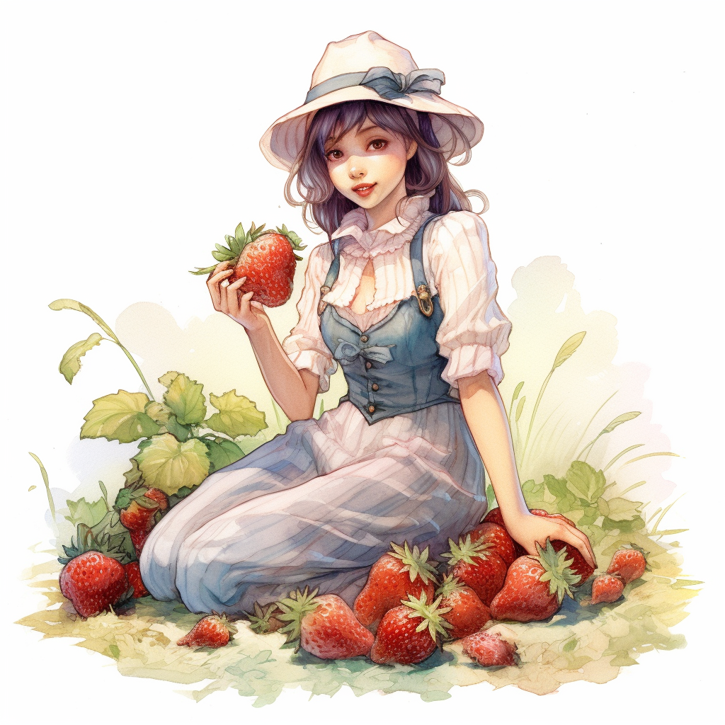 happy strawberry cliparts