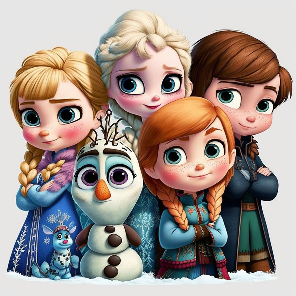 frozen character cliparts