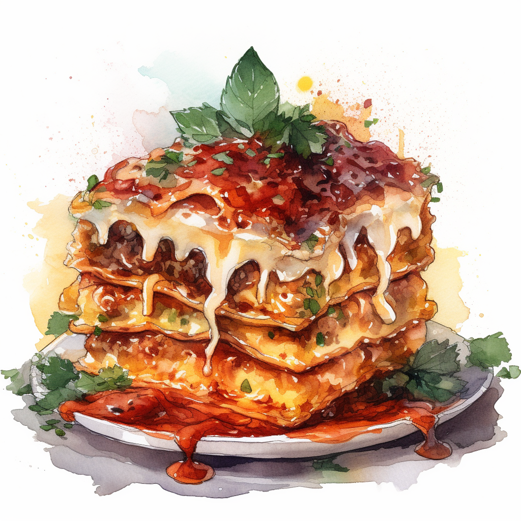 Create Mouthwatering Visuals Of Layered Pasta Meaty Sauce And Gooey