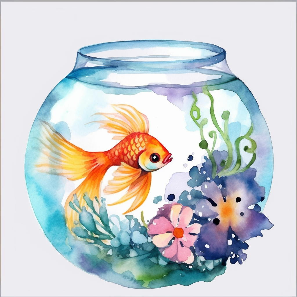 fish bowl clipart