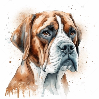 Boxerclipart , original hand drawing, watercolor, understated and flawless for t shirt and cup printing, happy cute smily Basset Hound , transparent background, realistic painting, portrait without writing , style of the artwork, mood of the aartwork, vector, contour , white background, 8K quality, ultra detailed , without signature and without meaningless lines, clipart, white background, High Quality, no writting background, no writting, ultra detailed, no symbol, without logo and emblem