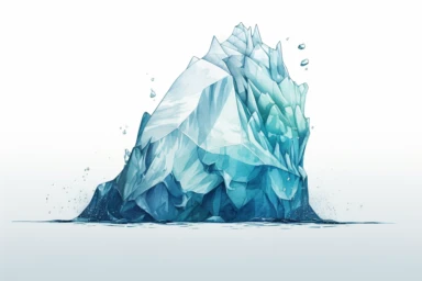 Watercolor Arctic iceberg with underwater danger concept clipart. Keywords: iceberg, ocean, danger, underwater, global warming, watercolor, Arctic. , .highly detailed, + cinematic shot + photo taken by sony + incredibly detailed, sharpen details + highly realistic + professional photography lighting + lightroom + behance photography unsplash