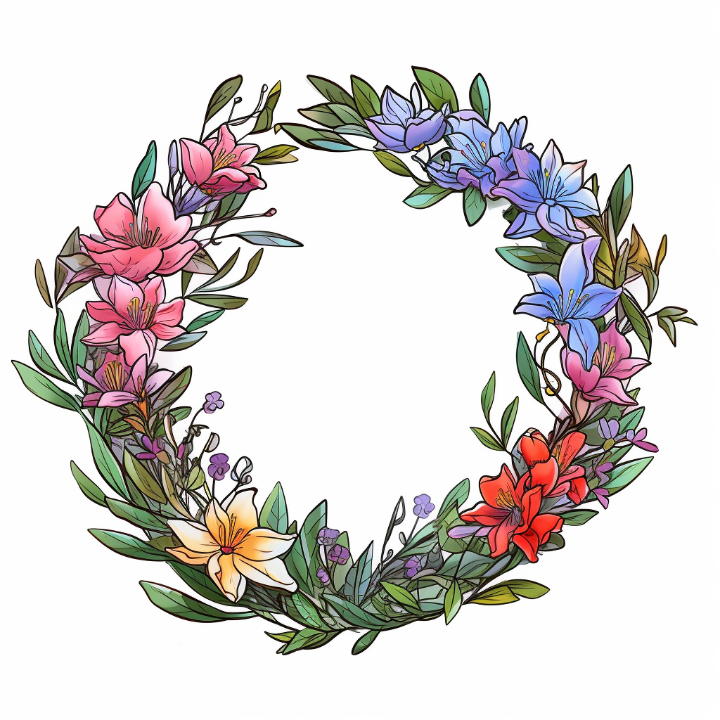 laurel wreath clipart