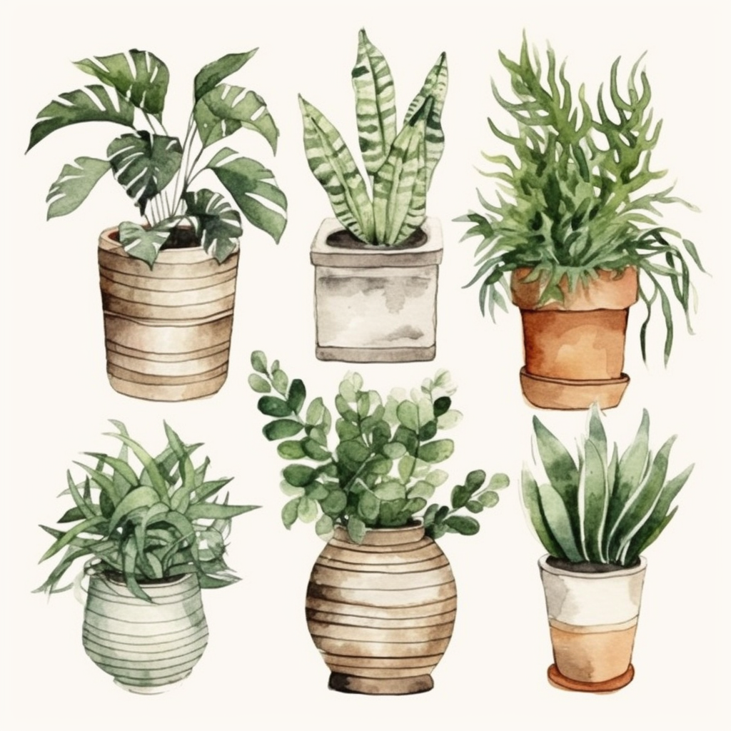 house plant cliparts