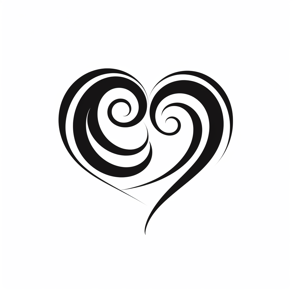 heart silhouette cliparts