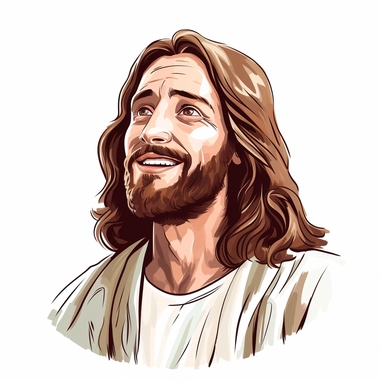 Jesus Christ clipart white background