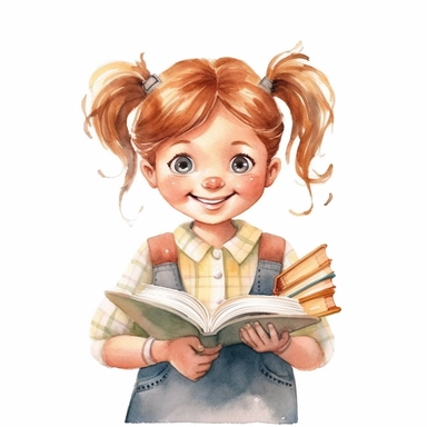 watercolor illustration, cute, teacher day clipart, highest resolution and on white background. solid edges and clear clipart