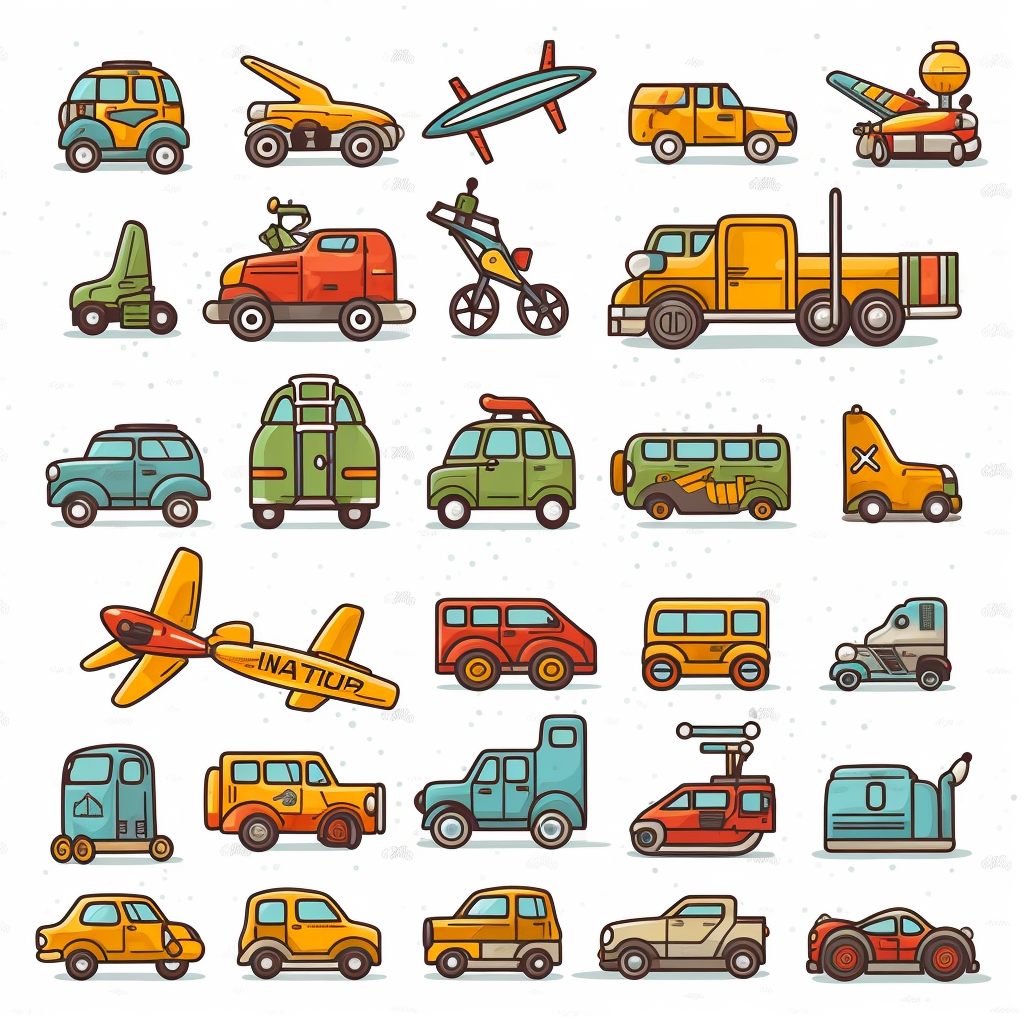 cartoon bicycle cliparts