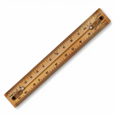 a single clipart image png graphic of a Hyper Realistic Painting Clipart School Math Ruler PNG Illustration