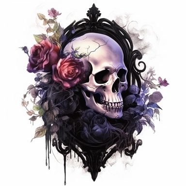 Step into a world where the ethereal beauty of watercolors meets the dark allure of Gothic aesthetics. Create an extraordinary collection of Gothic floral arrangements in clipart form, each brushstroke capturing the delicate balance between light and shadow. Infuse the artwork with elements inspired by Gothic literature and art, intertwining roses, thorns, and dark foliage with intricate details like antique keys, winding vines, and elegant candelabras. Choose a vivid color palette that juxtapos