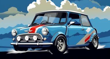 lightning mcqueen wallpaper car clipart, in the style of pixelated portraits, dark white and sky-blue, austin mini, 32k uhd, detail-oriented