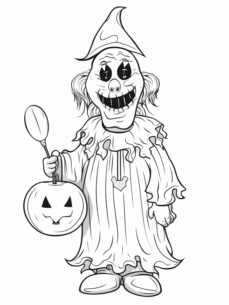 halloween clown cliparts