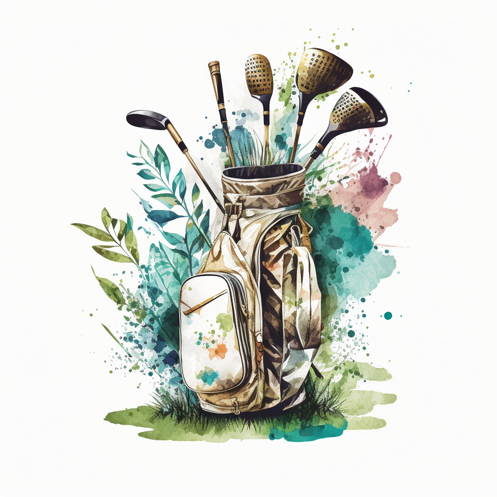 golf bag cliparts