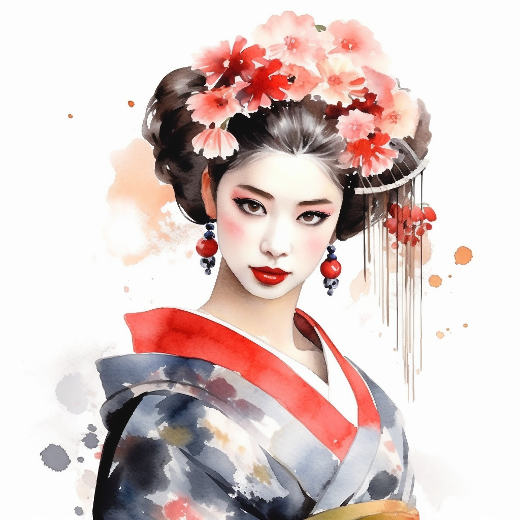geisha cliparts