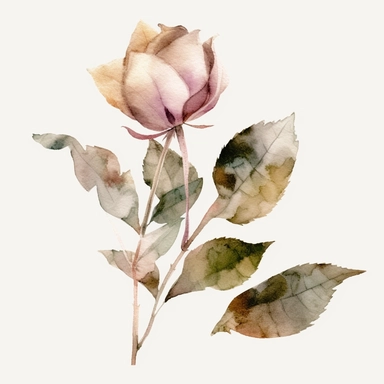 watercolor, a piece of botanical item clipart, faded barely visible color