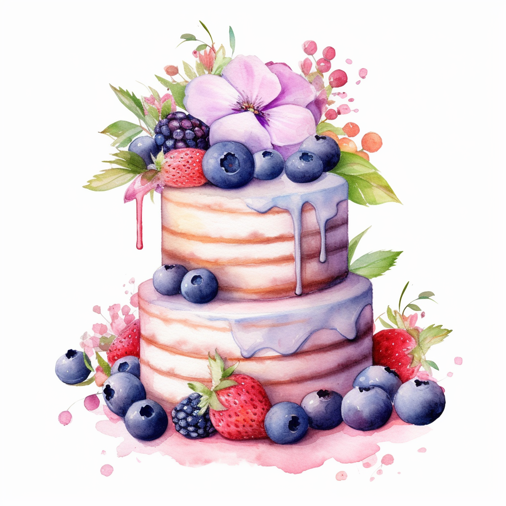 cake flowers cliparts
