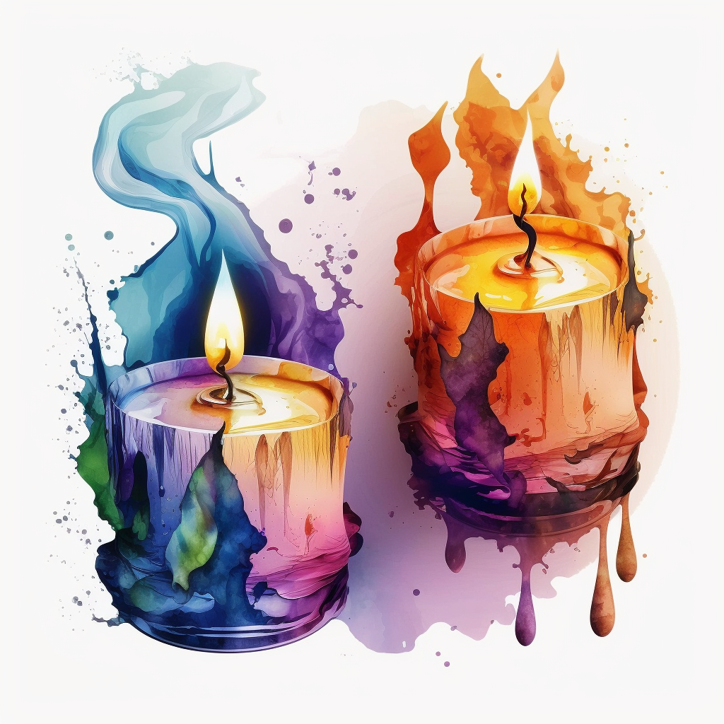 halloween candles cliparts