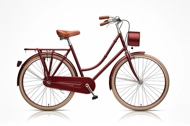 High-resolution, photorealistic clip art of a [bicycle], isolated on a clean [white] background, this image features no border, frame, text, or typography, ensuring a clean and clear visual, the expert lighting and texture details showcase object simplicity