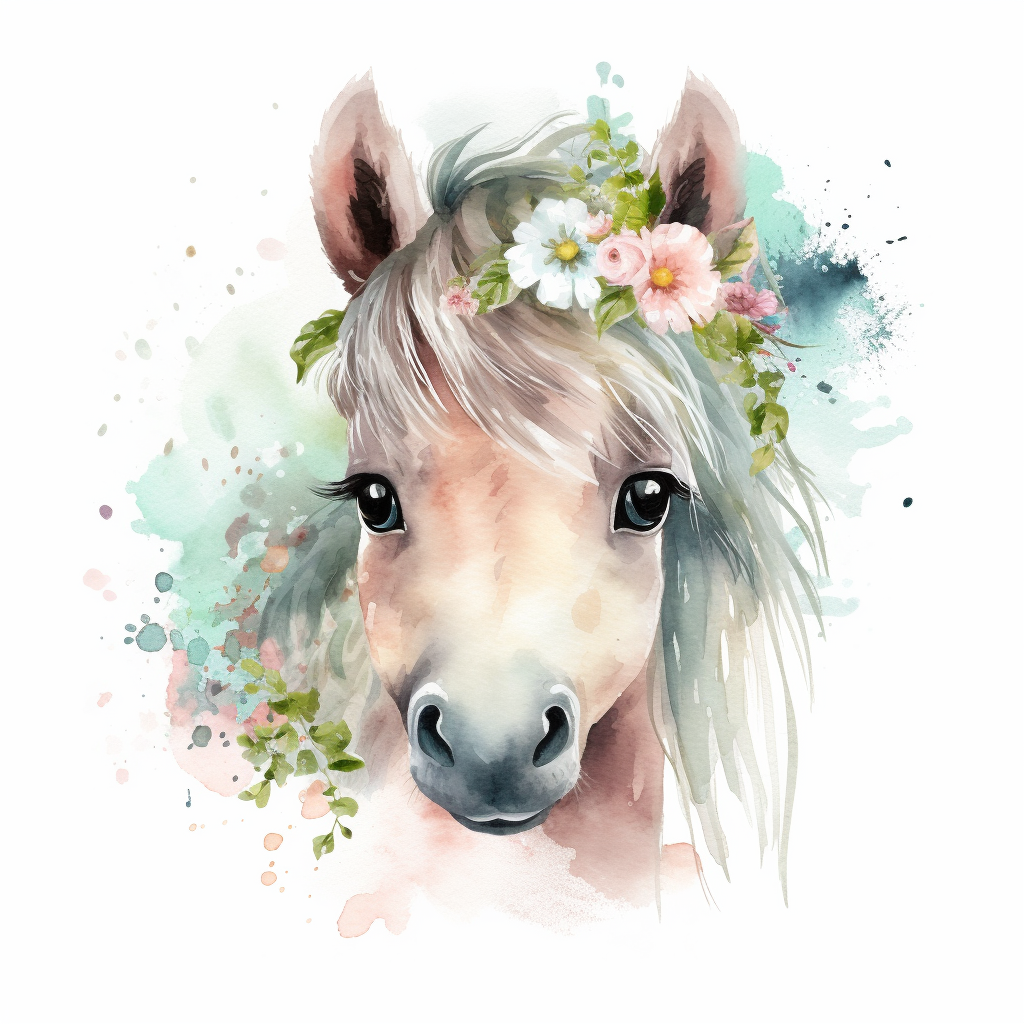 green horse cliparts