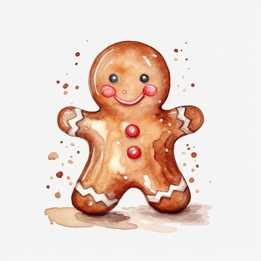 gingerbread man clipart