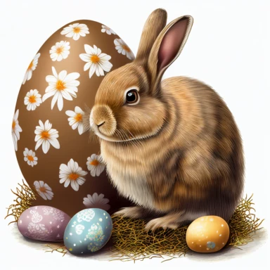 Easter Rabbit Clipart Design