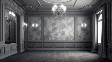 background for interior design presentation, grey clipart