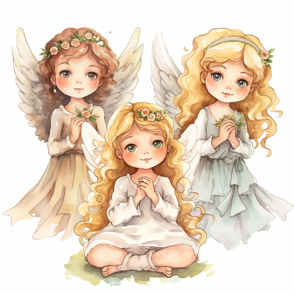 girl angel cliparts