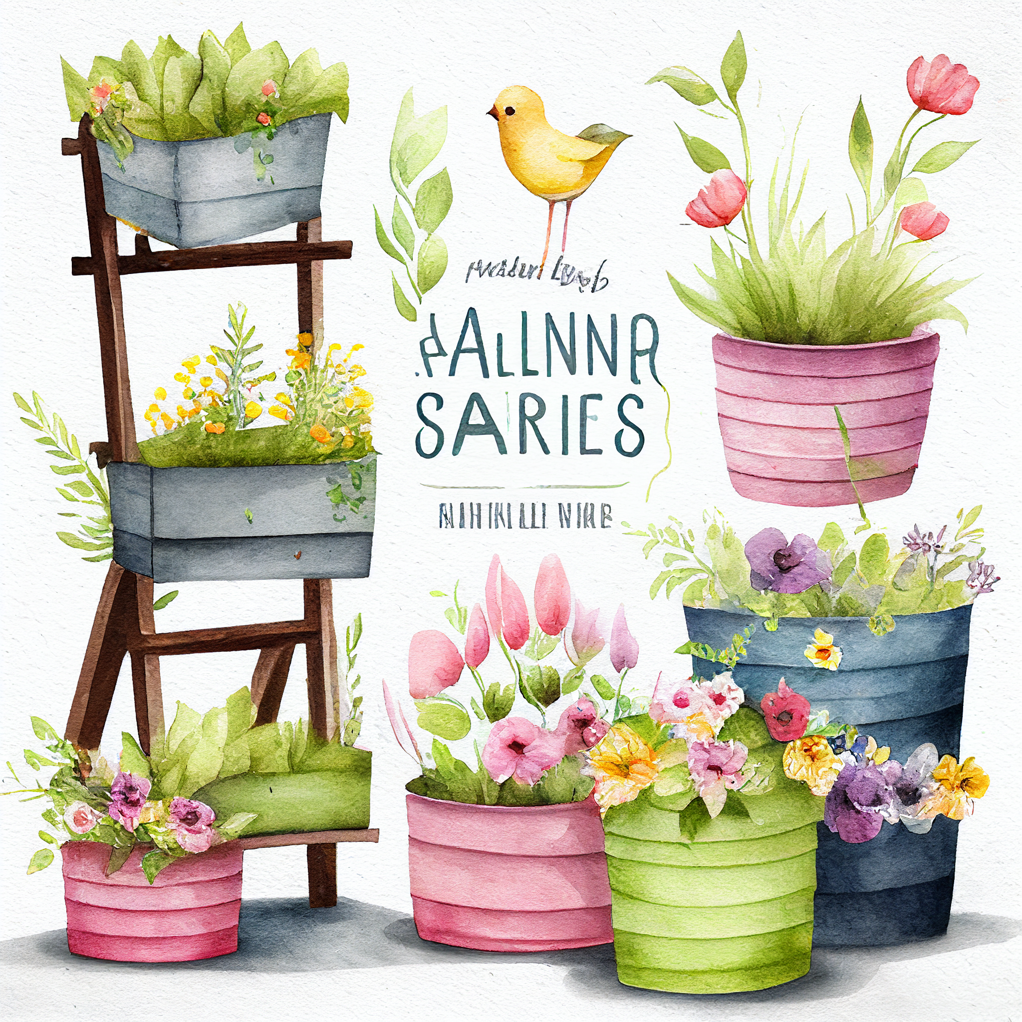 cute ladder cliparts