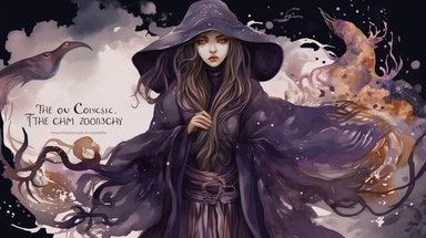 Enter a world of dark fantasy with captivating watercolor clipart featuring a mysterious magic girl. Picture a young sorceress cloaked in shadows, her eyes glowing with arcane power. Her flowing robes, adorned with intricate patterns and symbols, blend seamlessly with the ethereal and enchanting atmosphere surrounding her. The watercolor medium adds a touch of whimsy and unpredictability to the artwork, with its vibrant colors and subtle textures. This clipart is perfect for adding a touch of ma
