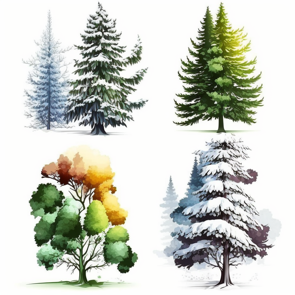 four seasons cliparts