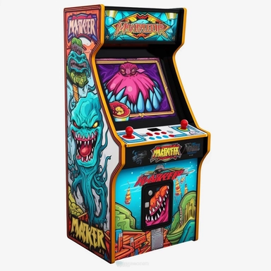Monster Arcade Recreational Store, transparent clipart graphic