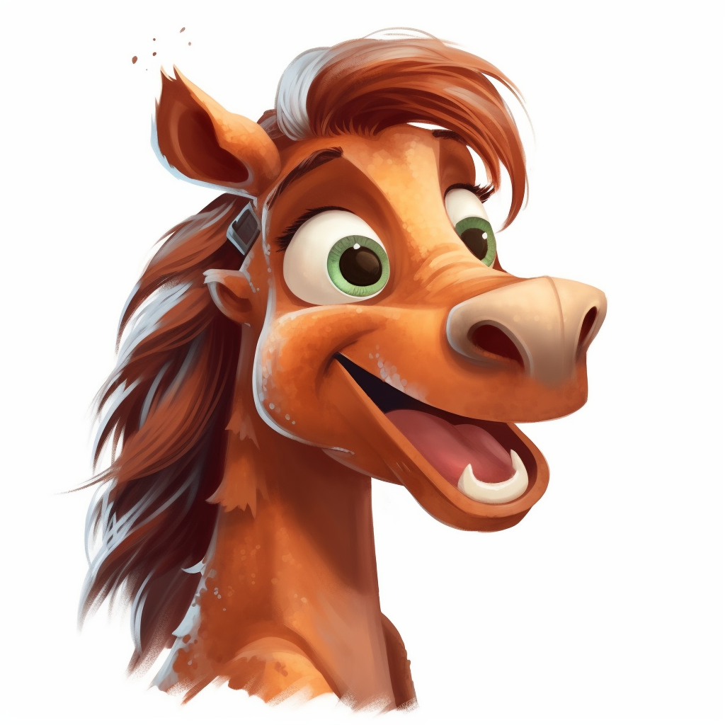 cartoon horses clipart