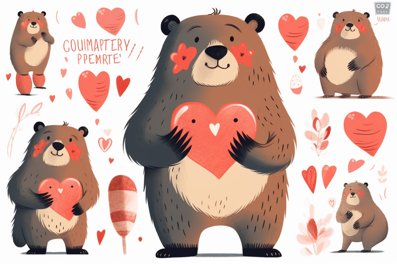 cartoon valentine cliparts