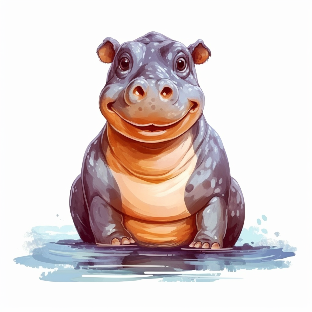 hippopotamus cliparts