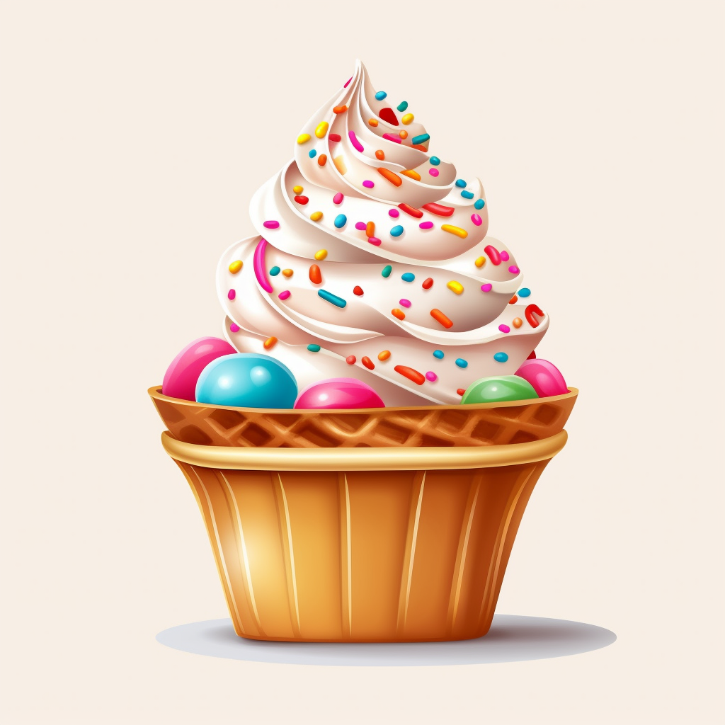 ice cream sundae clipart