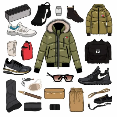 clipart neo elements,designer streetwear style yeezy Balenciaga northface nike techfleece kappa lv gucci cartier tiffany pandora Inspired clothing clipart vector isolated on a white background