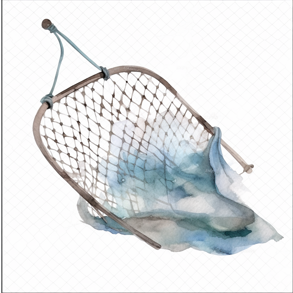 watercolor fishing net 16532784 PNG
