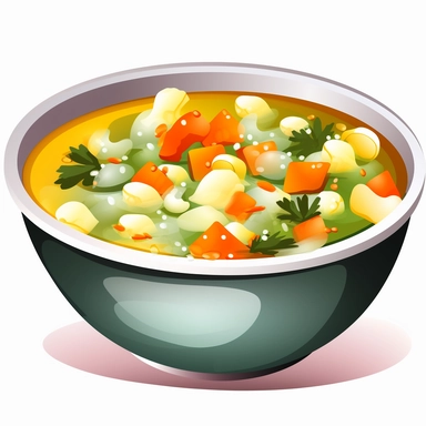 bowl of soup clipart