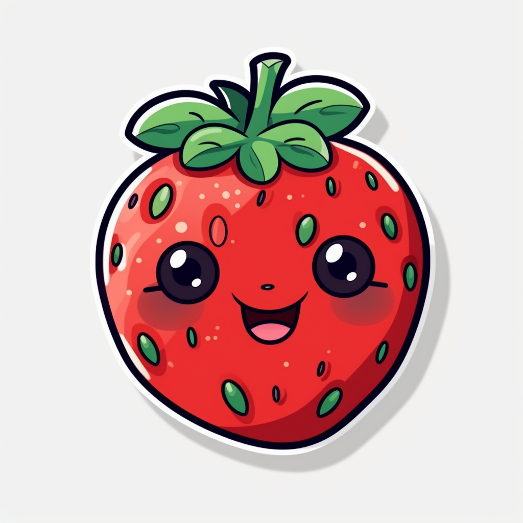 happy strawberry cliparts