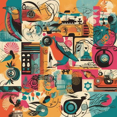 an image that illustrates the versatility and range of clipart available. The image could be a well-composed collage featuring various clipart examples, such as icons, illustrations, and decorative elements from different themes and styles. Make sure the collage showcases a mix of design trends, color schemes, and subject matter to emphasize the wide variety of clipart options designers can choose from. This image will serve as a visual representation of the content discussed in the article and 