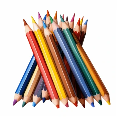 watercolor clipart colored pencils rainbow clipart free image, in the style of hyperrealistic still lifes, daniel libeskind, digitally enhanced, rendered in cinema4d, dusty piles, monochromatic shadows, anne geddes Clipart desert cartoon t-shirt graphic, vector, contour, isolated on a white background