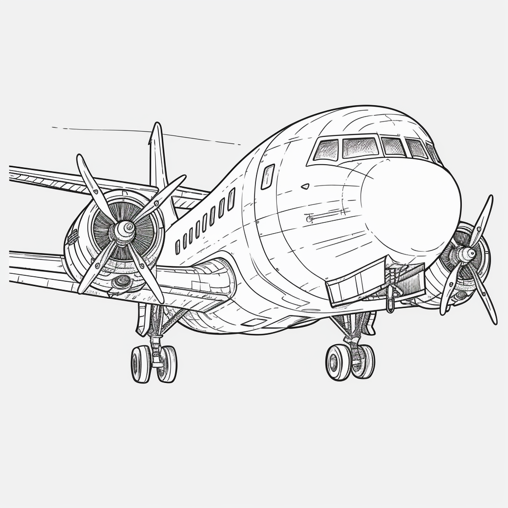black airplane cliparts
