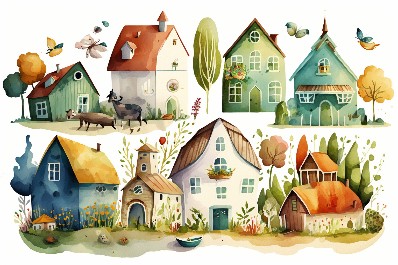 farm house clipart